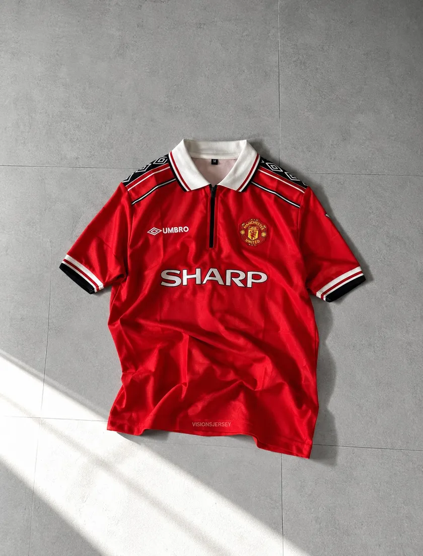 Beckham Manchester United 1998-99 Type Home Retro Jersey